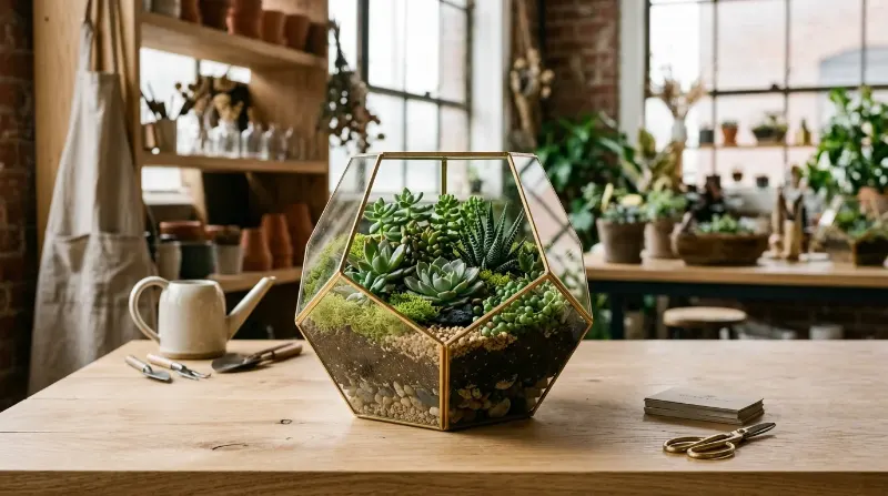 Terrários com Plantas Suculentas